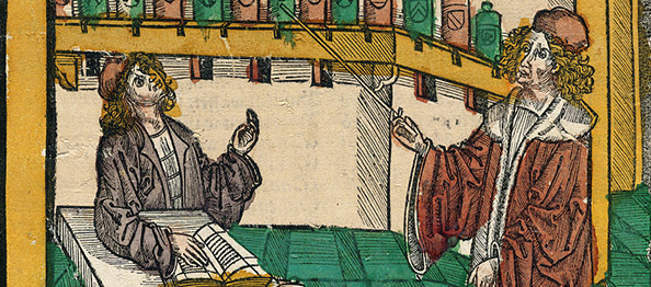 Drawing of an apothecary