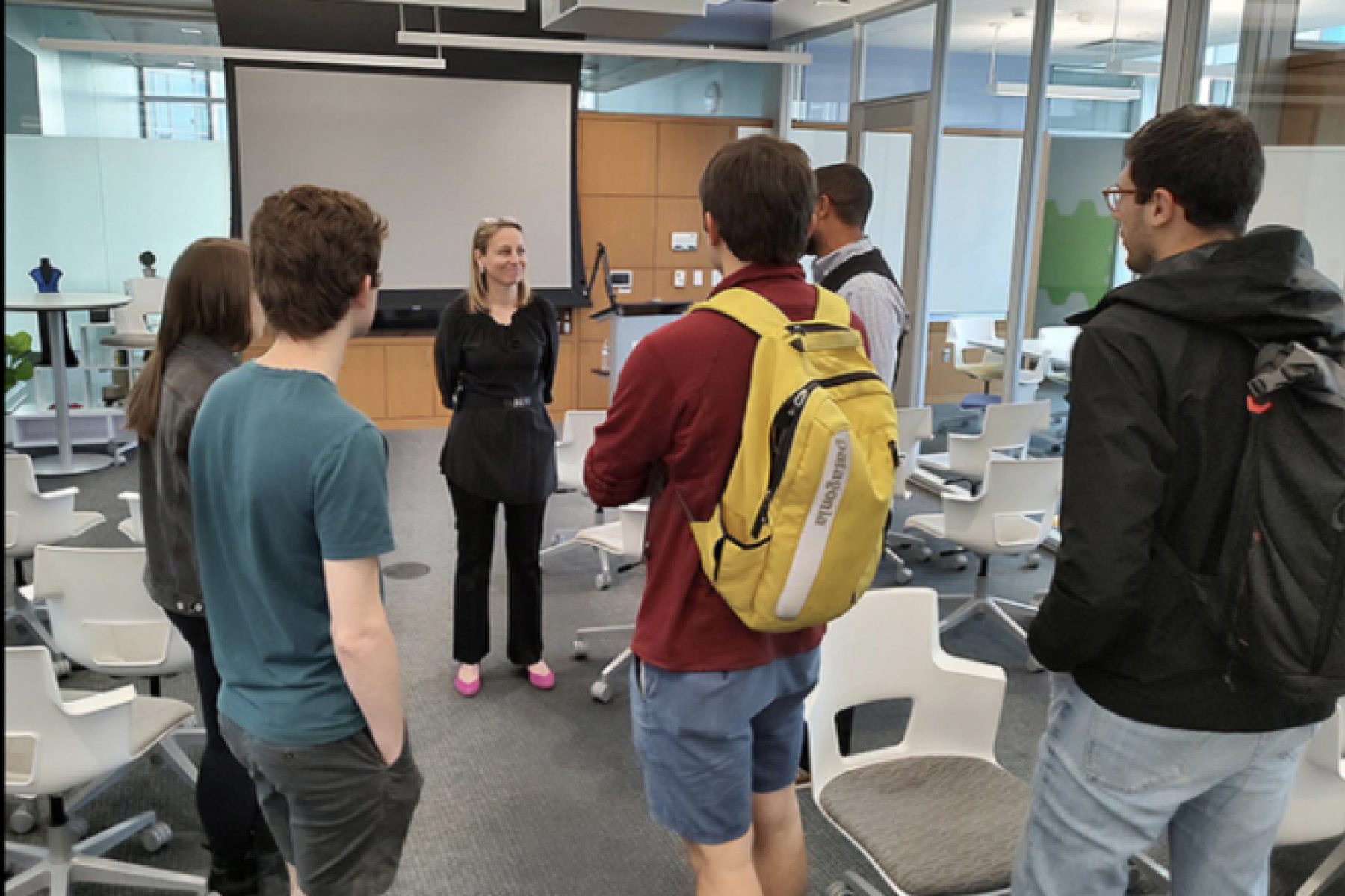 Students with Faculty Member