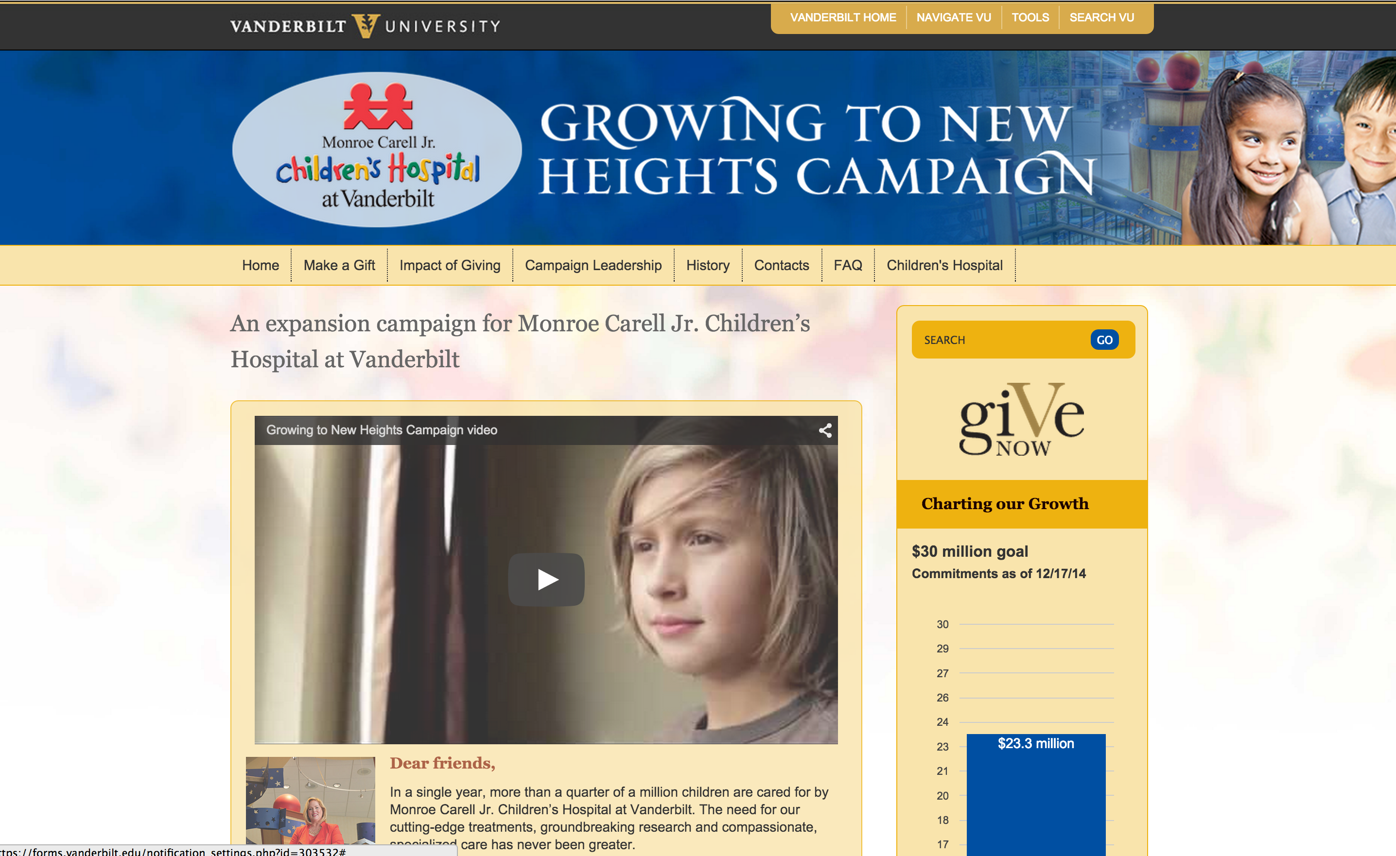 Children's Hospital Expansion Screenshot