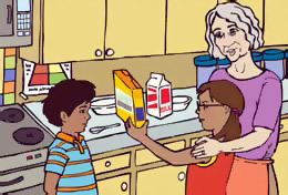 Students in a Kitchen