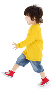 boy walking