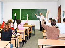 Students in class