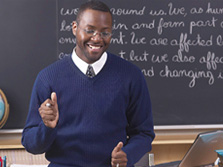 Teacher at the board