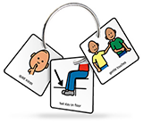 Picture instruction cards.