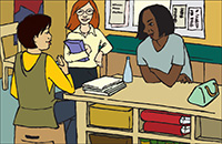 Three adults on the planning team