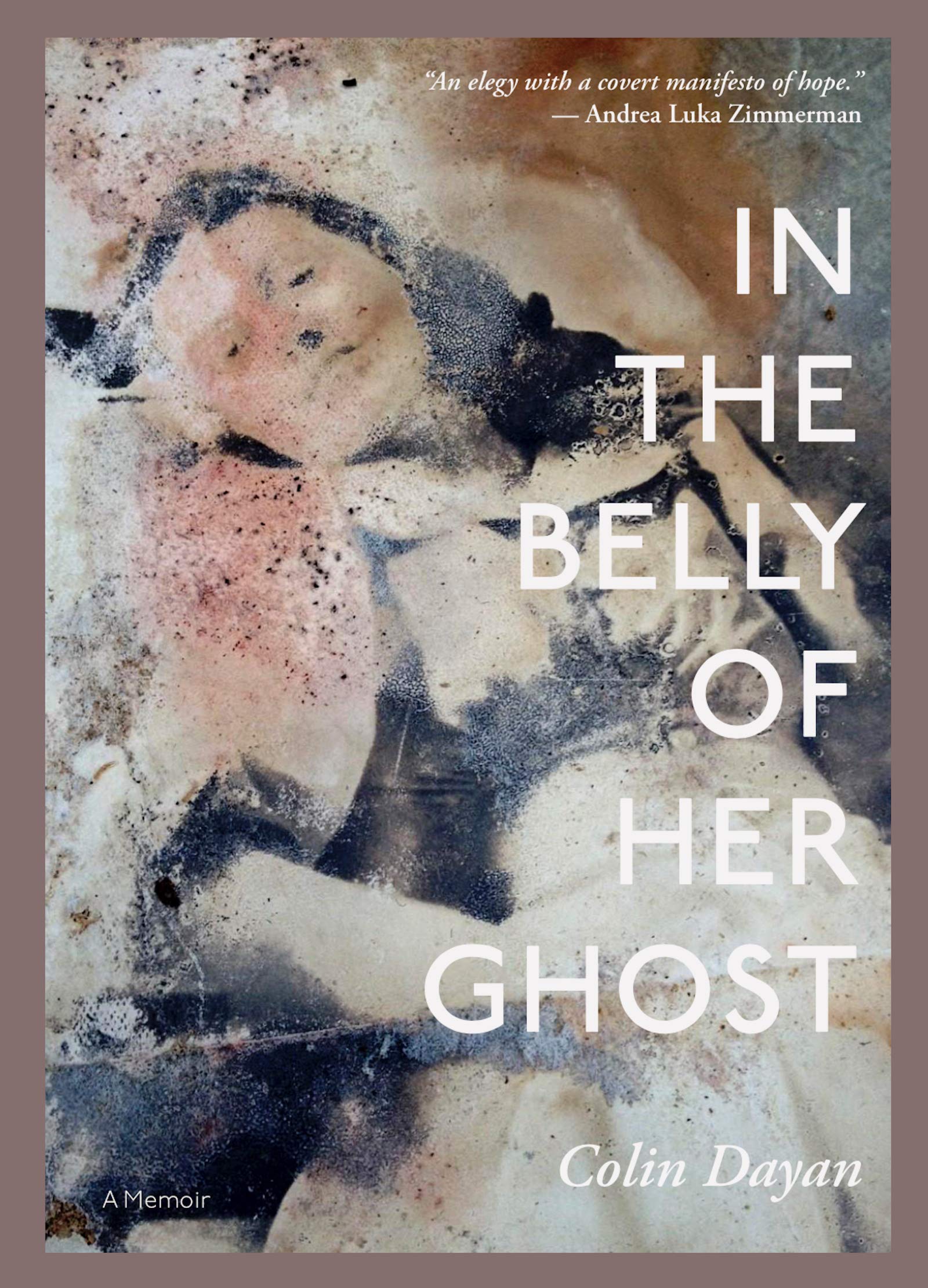 Book cover in the belly of her ghost