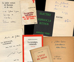 Inscriptions:  Liliane Atlan; Antoine Vitez; Albert Camus; Fran&ccedil;ois Billetdoux. 