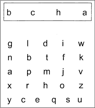 Student copy of letter sound fluency assessment