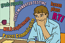 teacher thinking about tasks