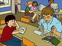 one on one student with teacher