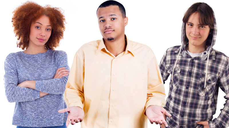 three students examined in this module