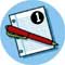 notebook and pen icon