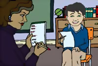 Ms. Hernandez and student