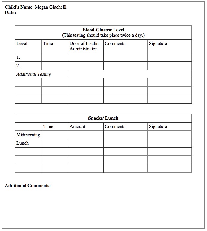 sample communication form