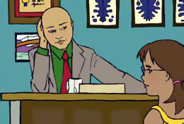 Teacher with student