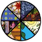 Circle with cultural images