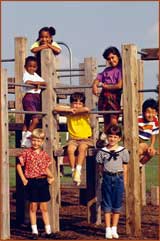 culturally diverse group of children