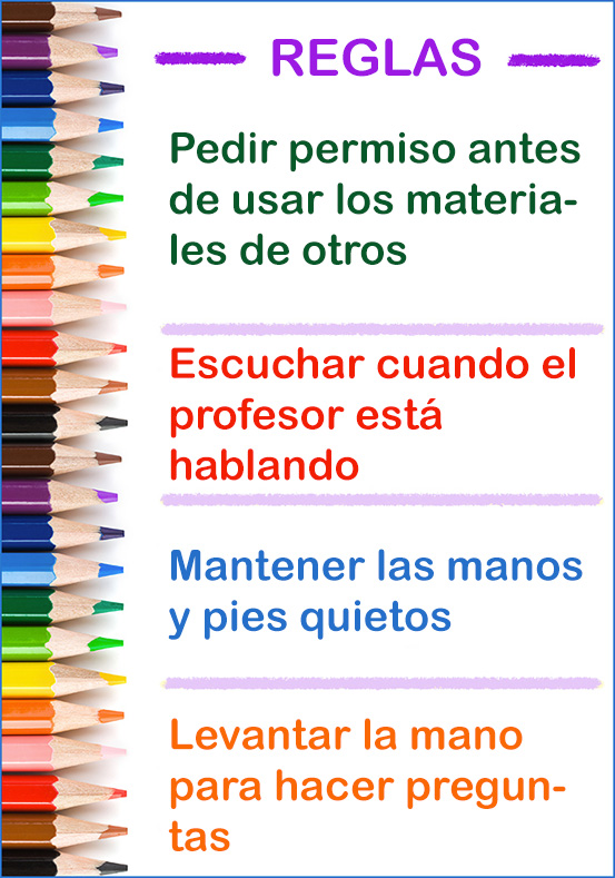 Reglas de la Srta. Amry (tercer grado)