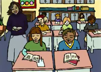 teacher in classroom