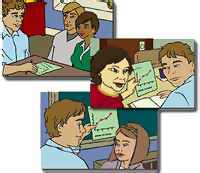 montage of student teacher interactions