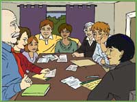 An IEP meeting