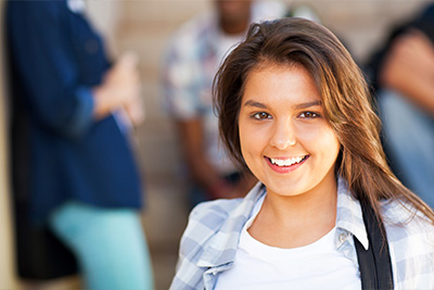 gentry walking and smiling