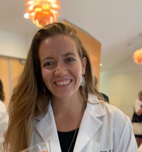 Photo of Natalie Guzikowski outside Langford Auditorium.