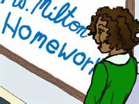 Teacher at the board