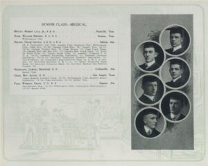 Six photos of men with accompanying text