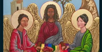 illustration of Christian figures