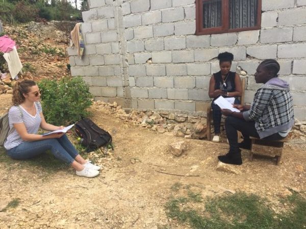 LAPOP graduate student working in Haiti