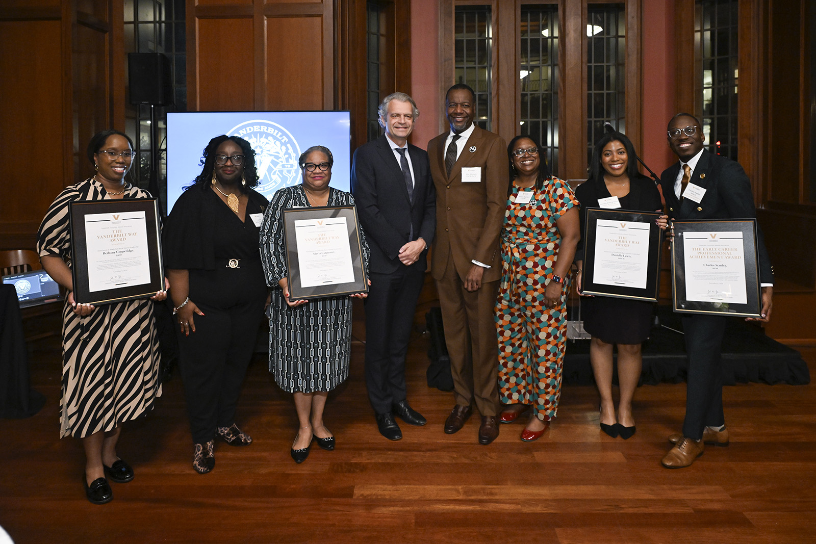 The board of AVBA was honored at Reunion 2024 with the Vanderbilt Way Alumni Association Board Award.