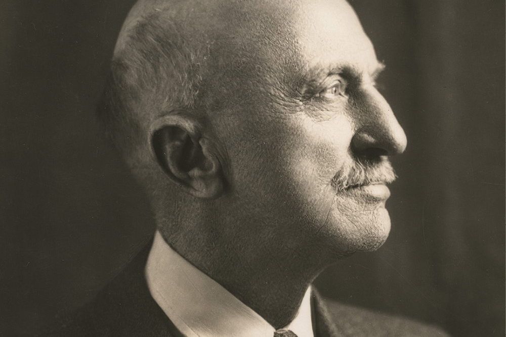 black and white photo of Chancellor James Kirkland