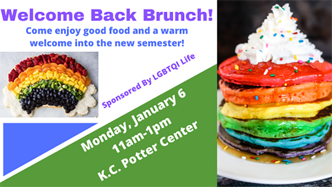 LGBTQI Life Welcome Back Brunch Jan. 6