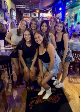 Evelyn Marx and her friends exploring downtown Nashville (Submitted photo)