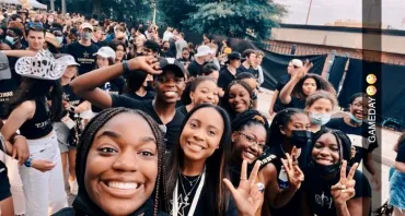 Keyonte’ Doughty and friends at their first Commodores football game (Submitted photo)