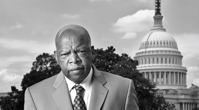 Portrait of Congressman John Lewis, taken in Washington, D.C., on July 25, 2007. (Courtesy of Eric Etheridge)