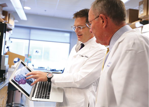 Photo of Dr. James Crowe with Lamar Alexander