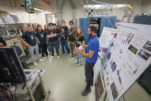 Students from the Fusion Project team tour and meet with scientists at Oak Ridge National Laboratories.