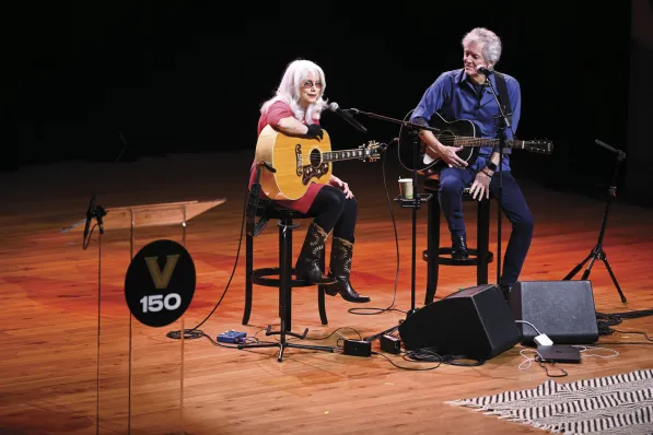 Longtime musical collaborators Emmylou Harris and Rodney Crowell performed at the Country Music Hall of Fame and Museum as part of the March 24 “Songs of America” event.