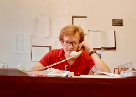 Tim McNamara in his first year teaching at Vanderbilt, 1984 (Submitted photo)