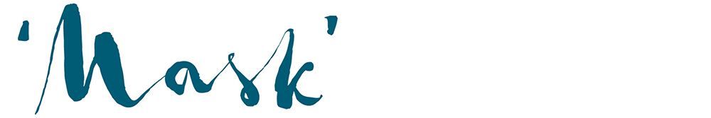 the word "Mask" in a script font