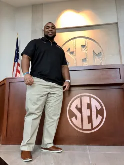 Cam Robinson at the 2019 SEC Leadership Council in Birmingham, Alabama (Submitted photo)