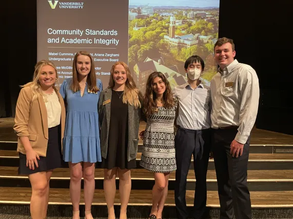 Mabel Cummings and other members of the Undergraduate Student Honor Council (Submitted photo)