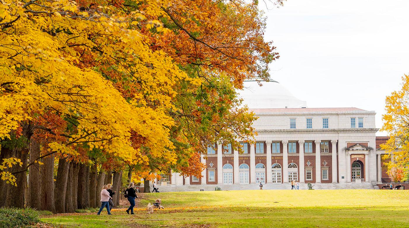 Fall foliage on campus