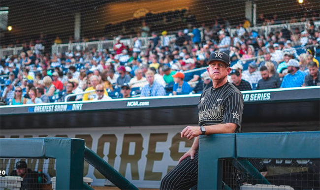 Vanderbilt head baseball coach Tim Corbin