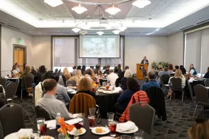 Vanderbilt University Dare to Grow event in the Student Life Center is part of the volunteer leadership weekend. Luncheon. All photos were taken on Saturday, March 1, 2025. Photo by Joe Howell Photos by Joe Howell