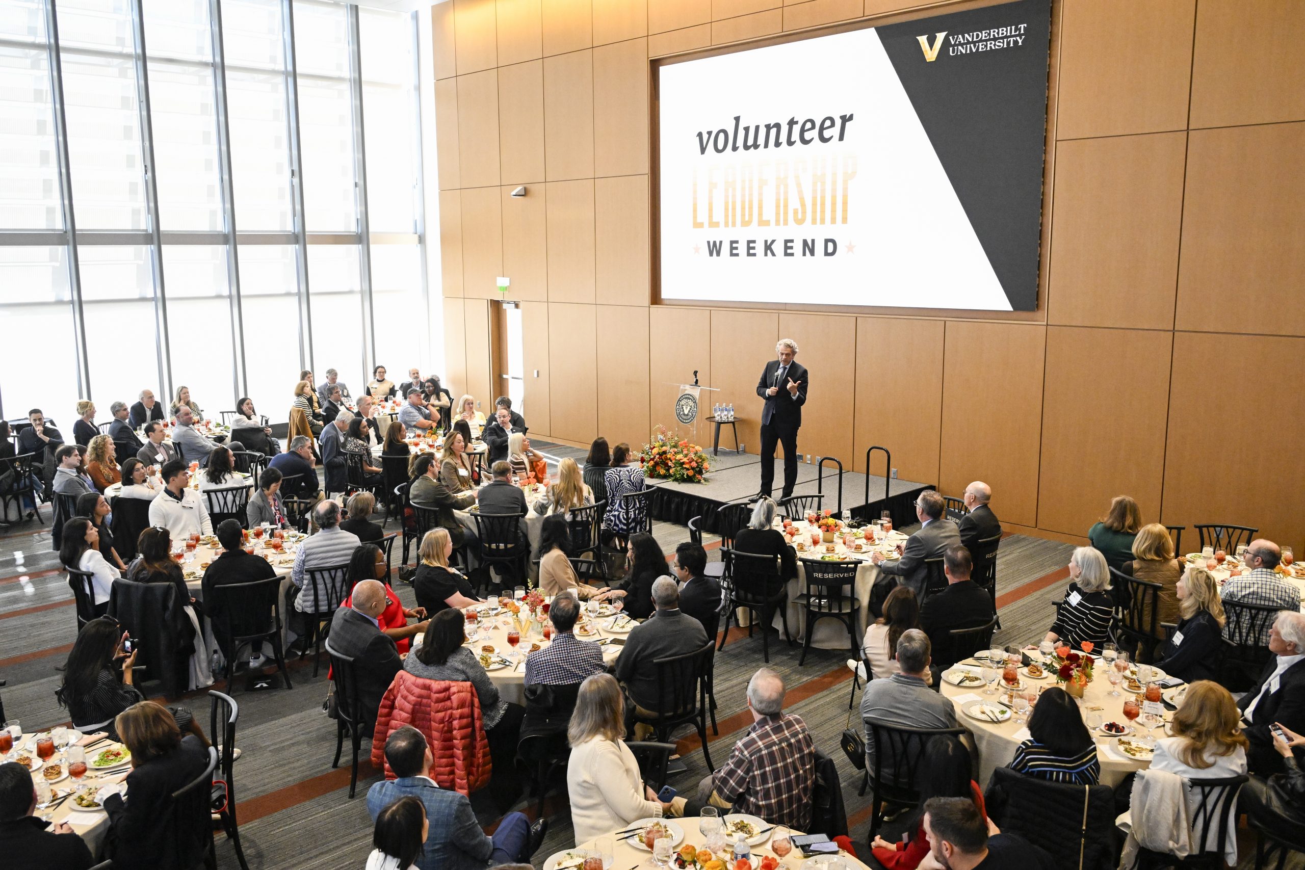 Nearly 150 parent and alumni leaders gathered on campus Feb. 28 and March 1 for Vanderbilt’s eighth annual Volunteer Leadership Weekend. Attendees of the weekend events included representatives from many alumni and parent groups across the university.  