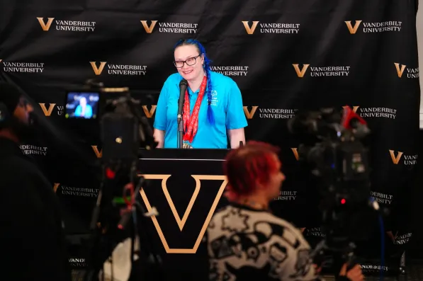 Press Conference Announcing bid to host the 2030 Special Olympics TN USA Games. Photo: Harrison McClary/Vanderbilt University
