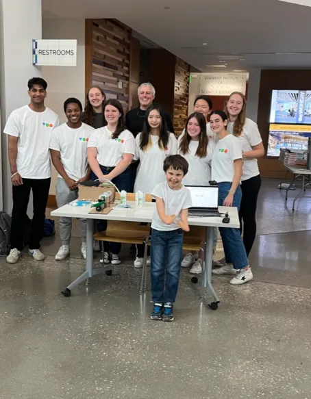 2022 TOM Makeathon group with their need-knower, Hugh (Submitted photo)